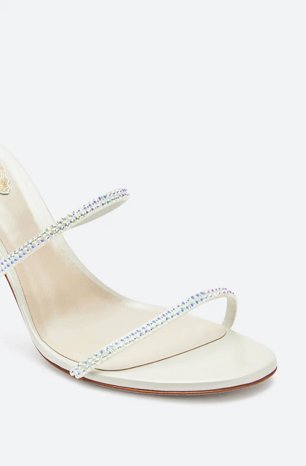 Rene Caovilla Satin Jewel Sandals Cleo