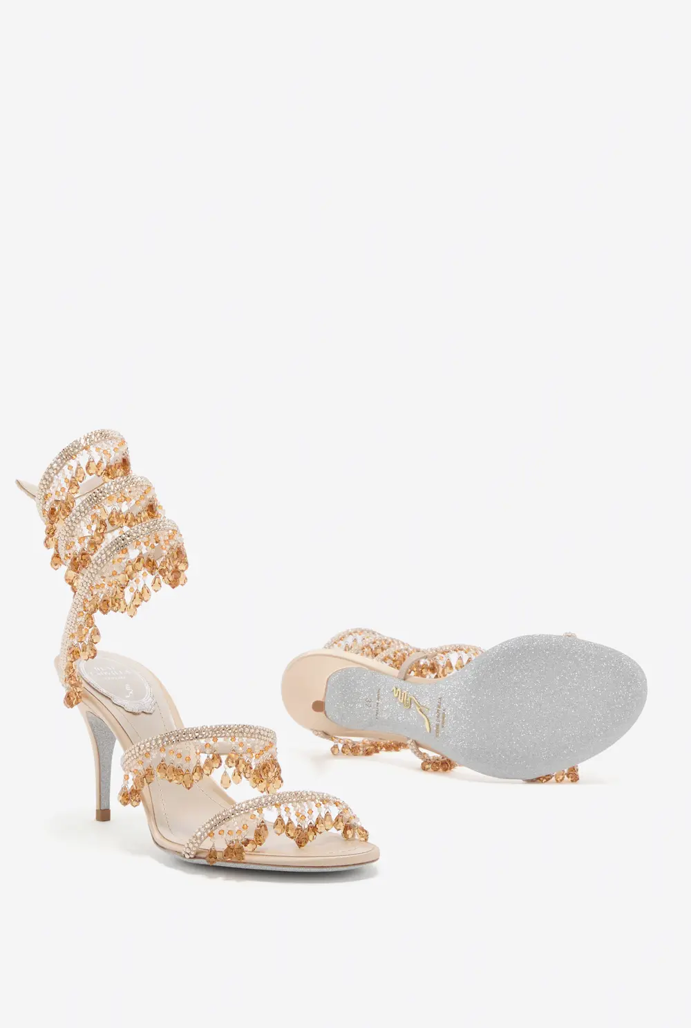 Rene Caovilla JAHANARA NUDE SANDAL 80