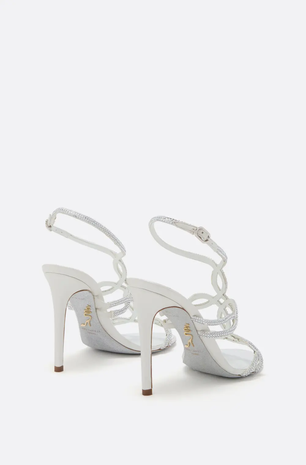 Rene Caovilla DALILAH WHITE SANDAL 105