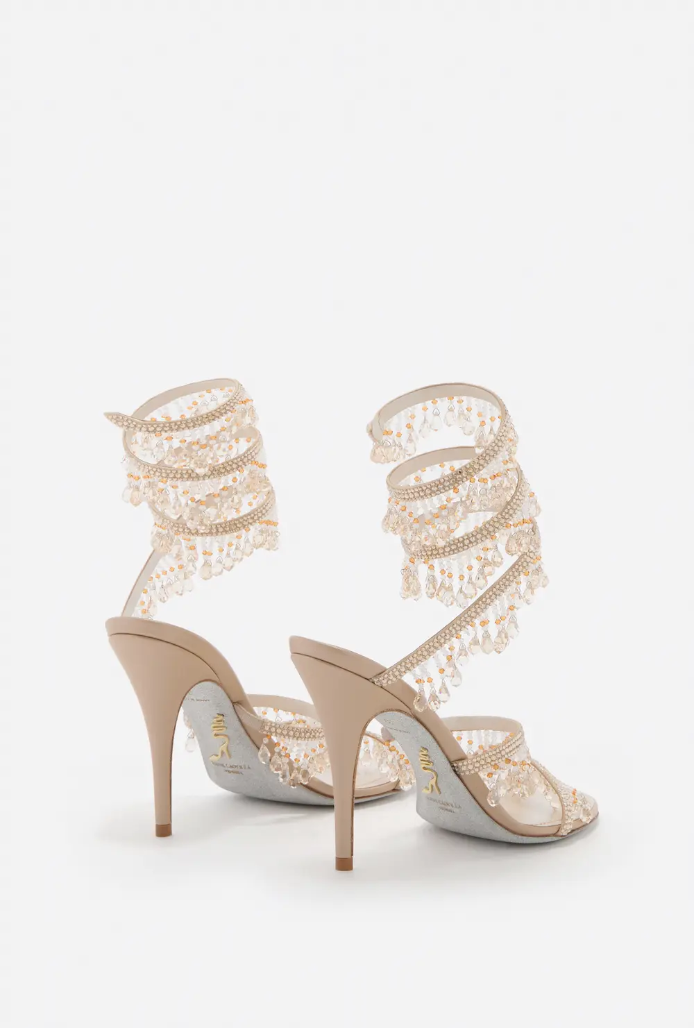Rene Caovilla JAHANARA GOLD SANDAL 100