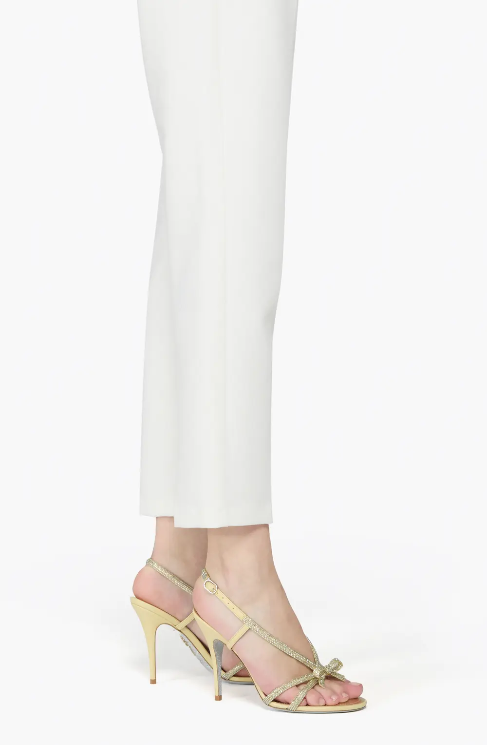Rene Caovilla LYNETTE BUTTER YELLOW SANDAL 100