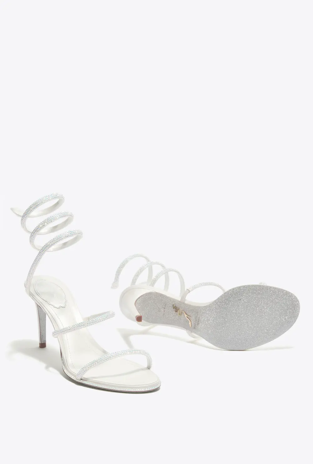 Rene Caovilla CLEO WHITE SANDAL 80