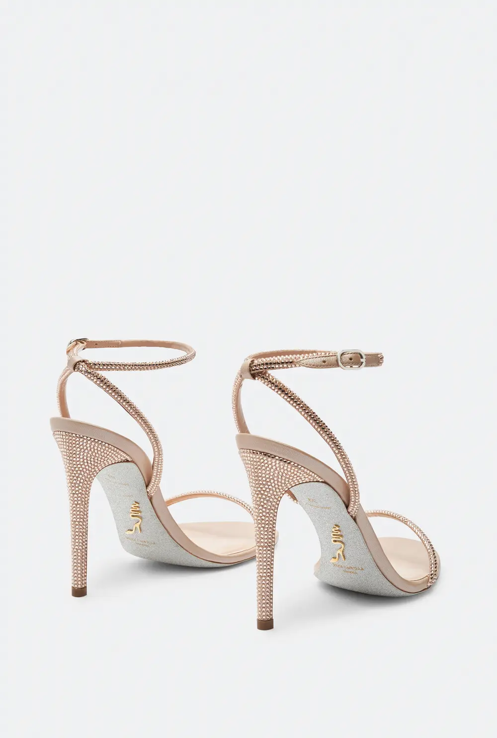 Rene Caovilla Ellabrita Crystal Blush Sandal 105
