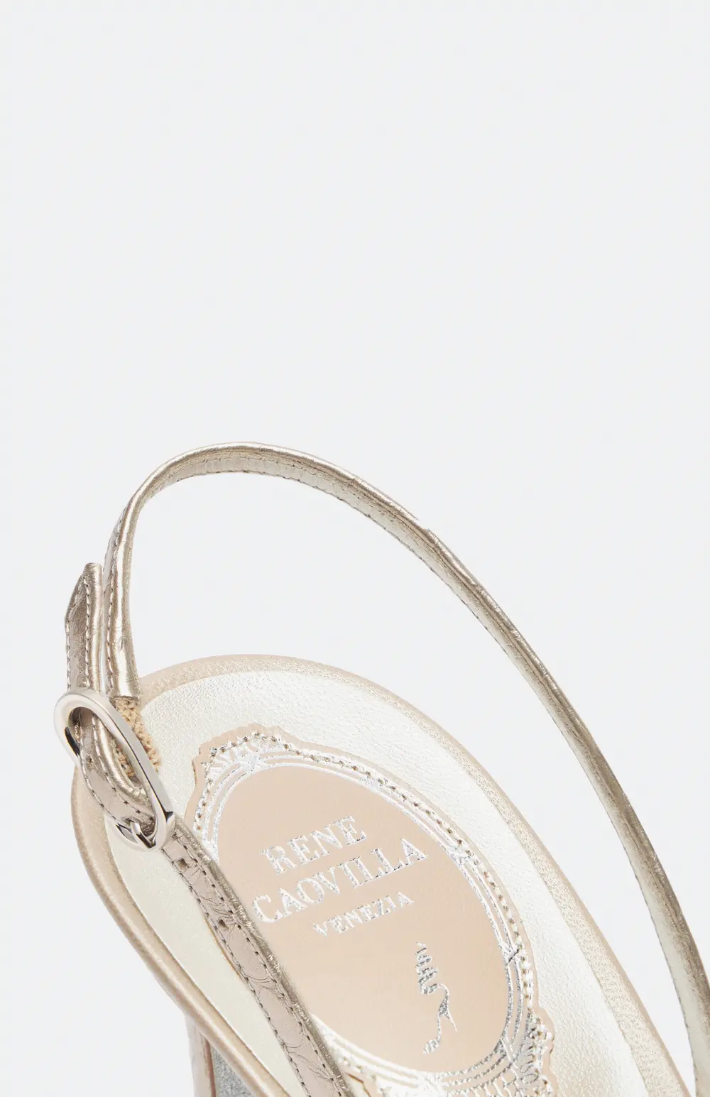 Rene Caovilla VENEZIANA CHAMPAGNE SLINGBACK 80