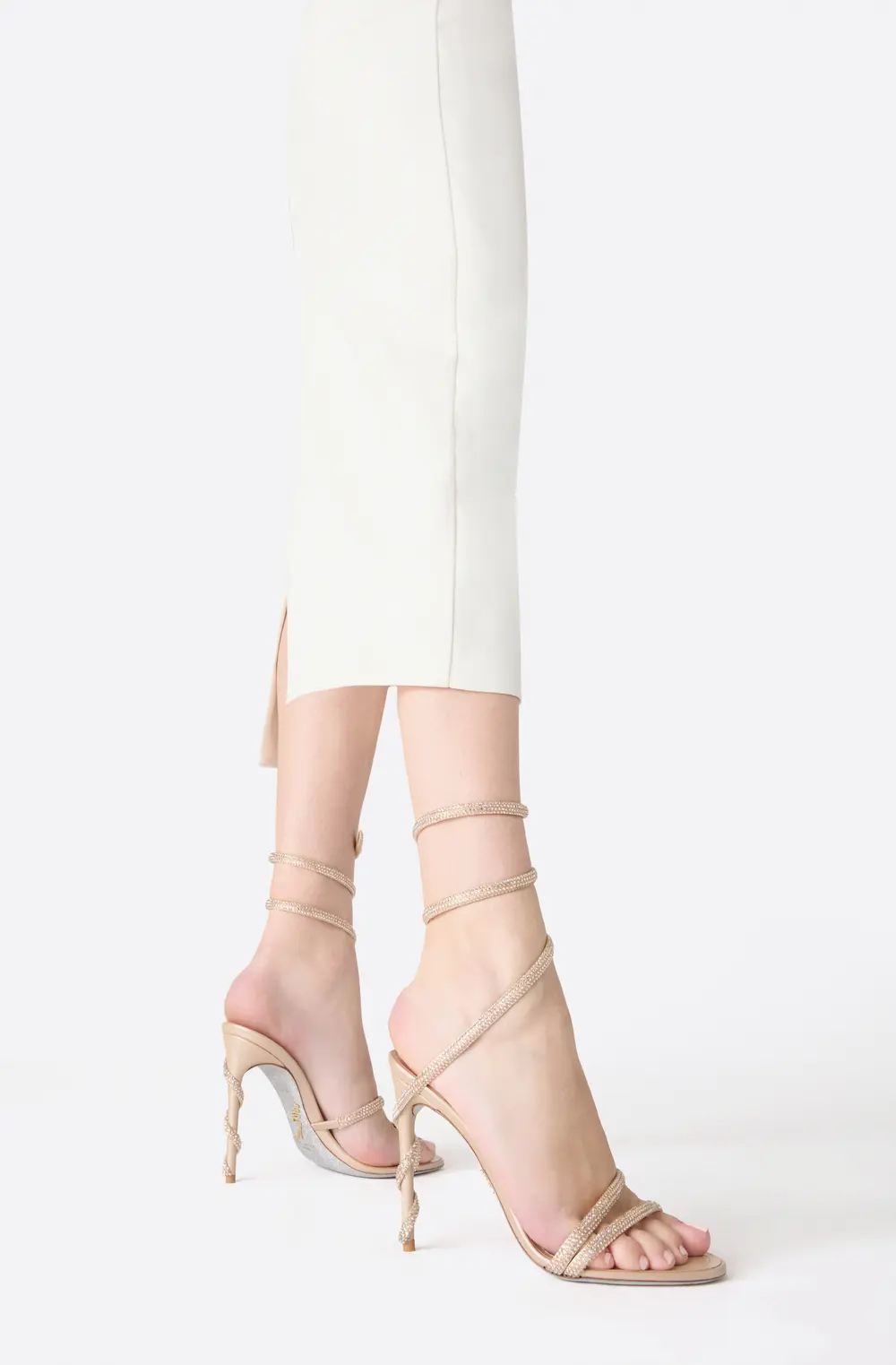 Rene Caovilla MARGOT NUDE SANDAL 105