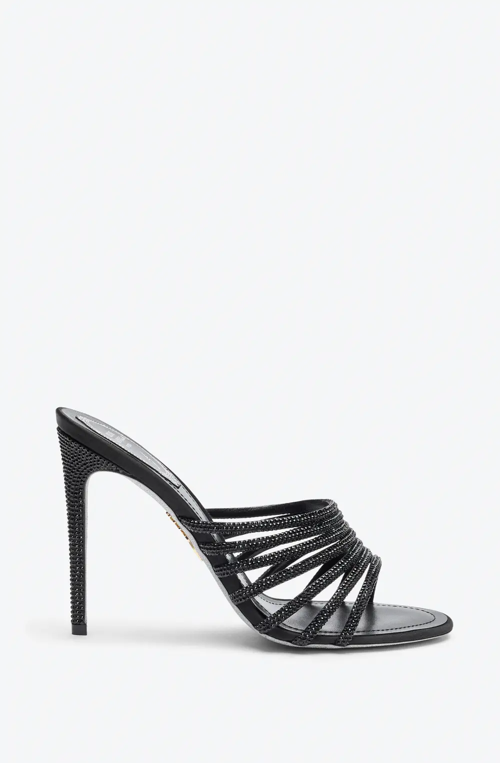 Rene Caovilla FULL TRIM BLACK MULE 105