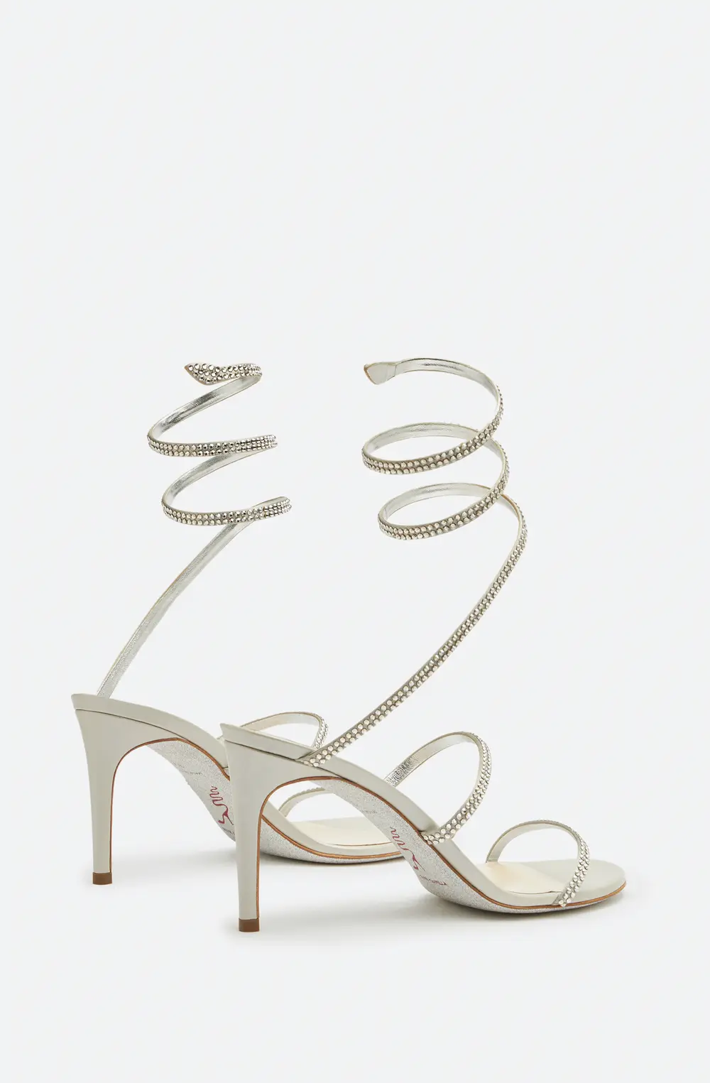 Rene Caovilla Cleo Grey Sandal 80