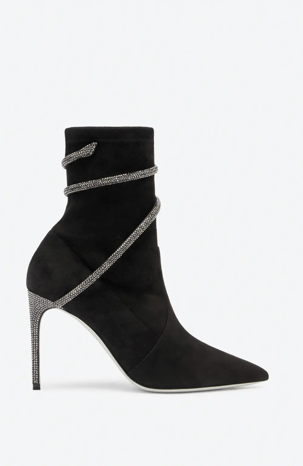 Rene Caovilla Cleo Crystals Black Bootie 100