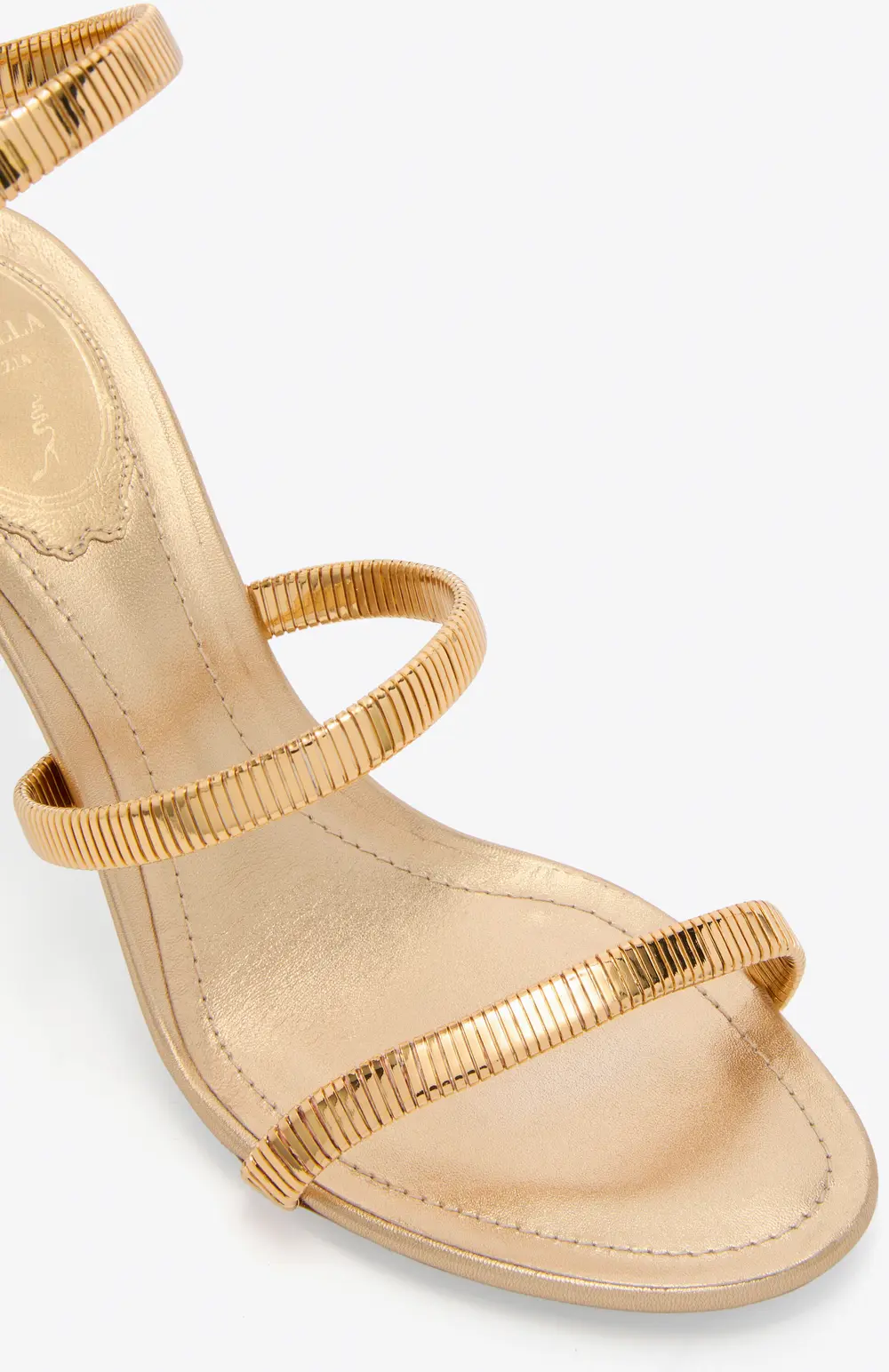 Rene Caovilla JUNIPER GOLD SANDAL 80
