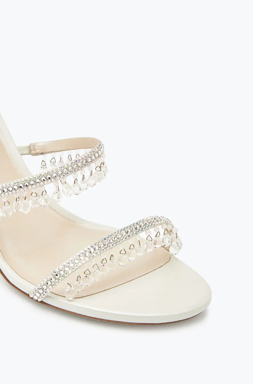 Rene Caovilla Chandelier Ivory Sandal 80