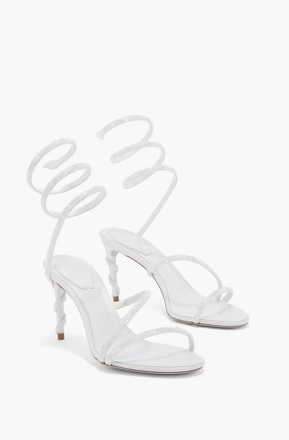 Rene Caovilla MARGOT WHITE SANDAL 80