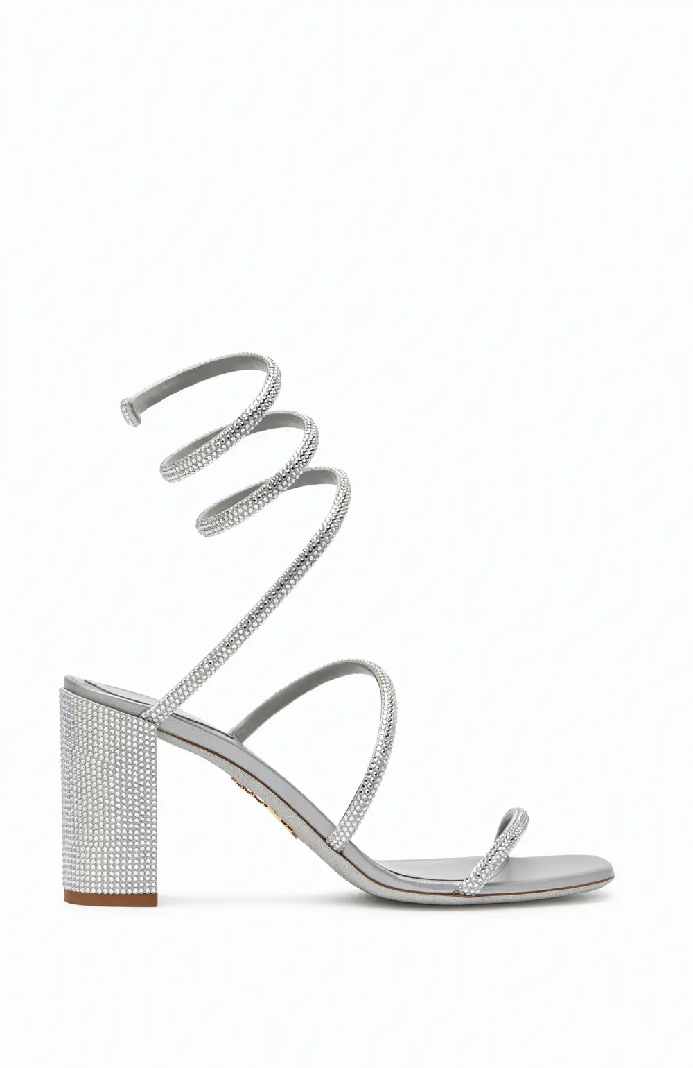 Rene Caovilla Cleo  Crystal Gray Sandal 80