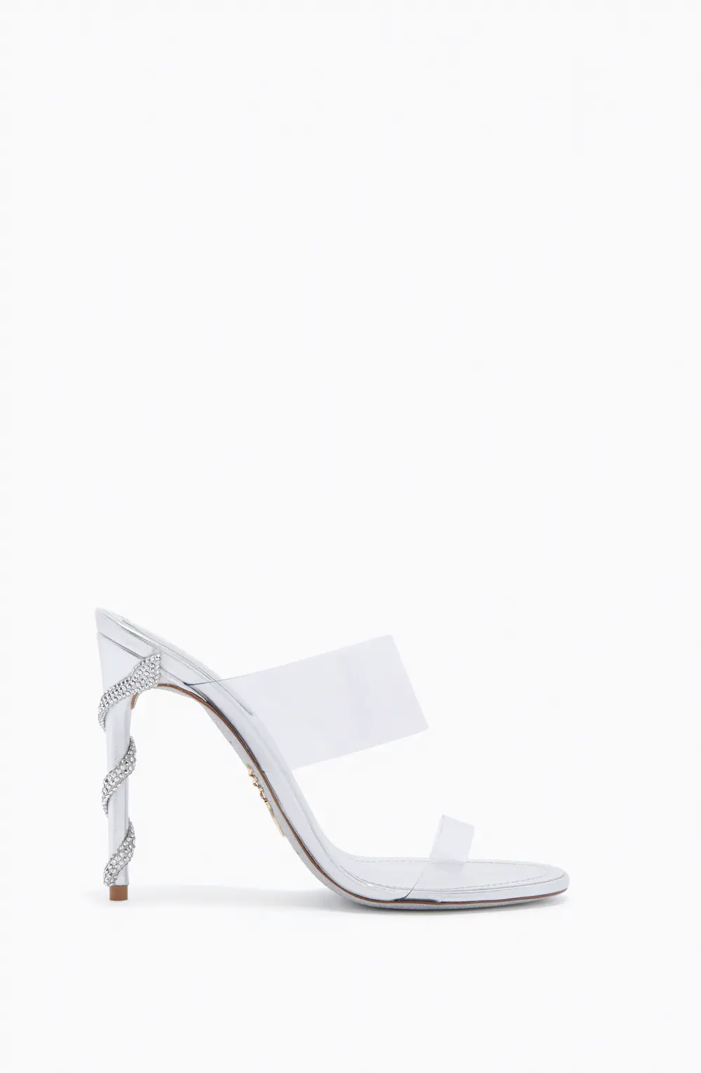 Rene Caovilla CELEBRITY SILVER MULE 105