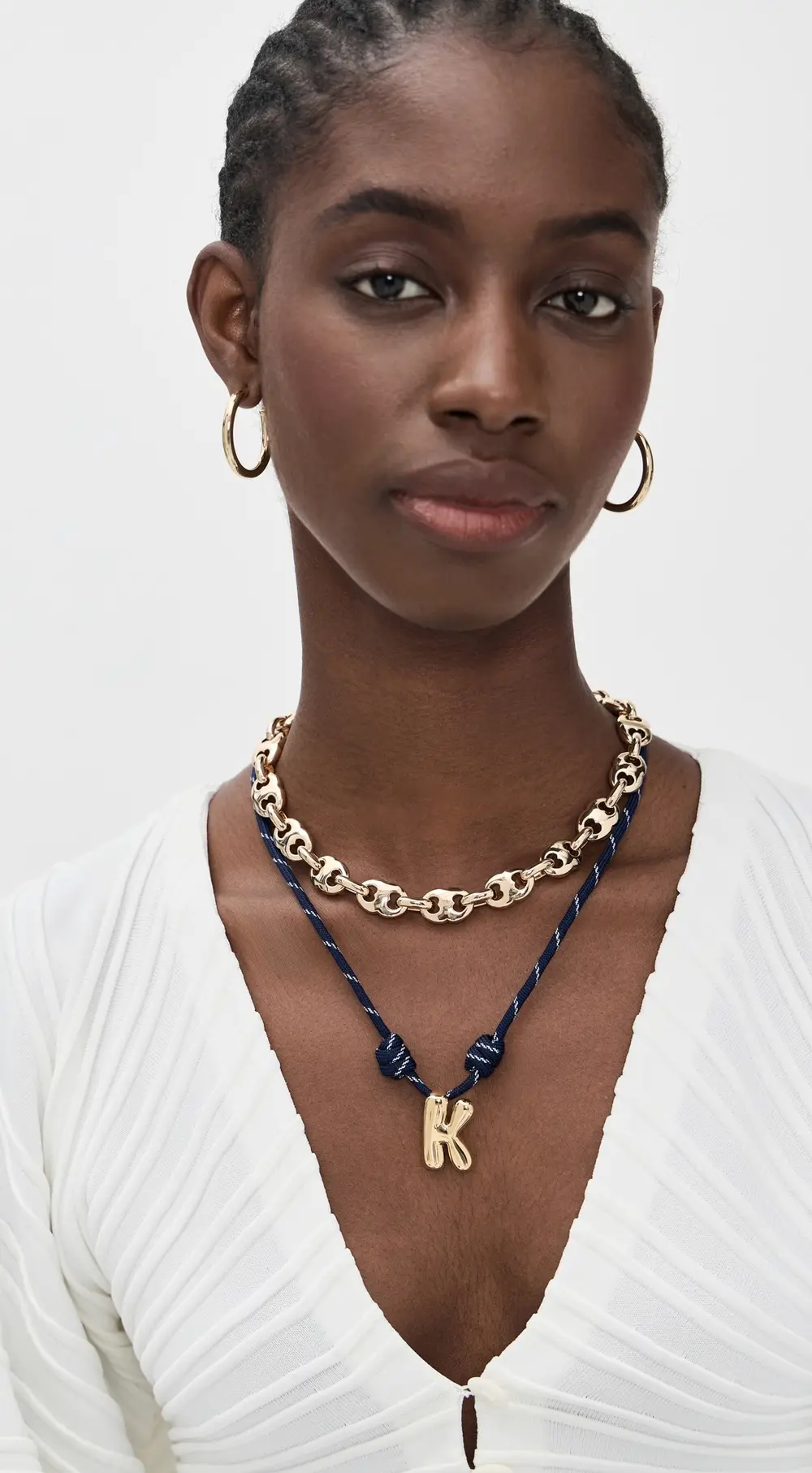 Martha Calvo Bubble Letter Wrap Necklace