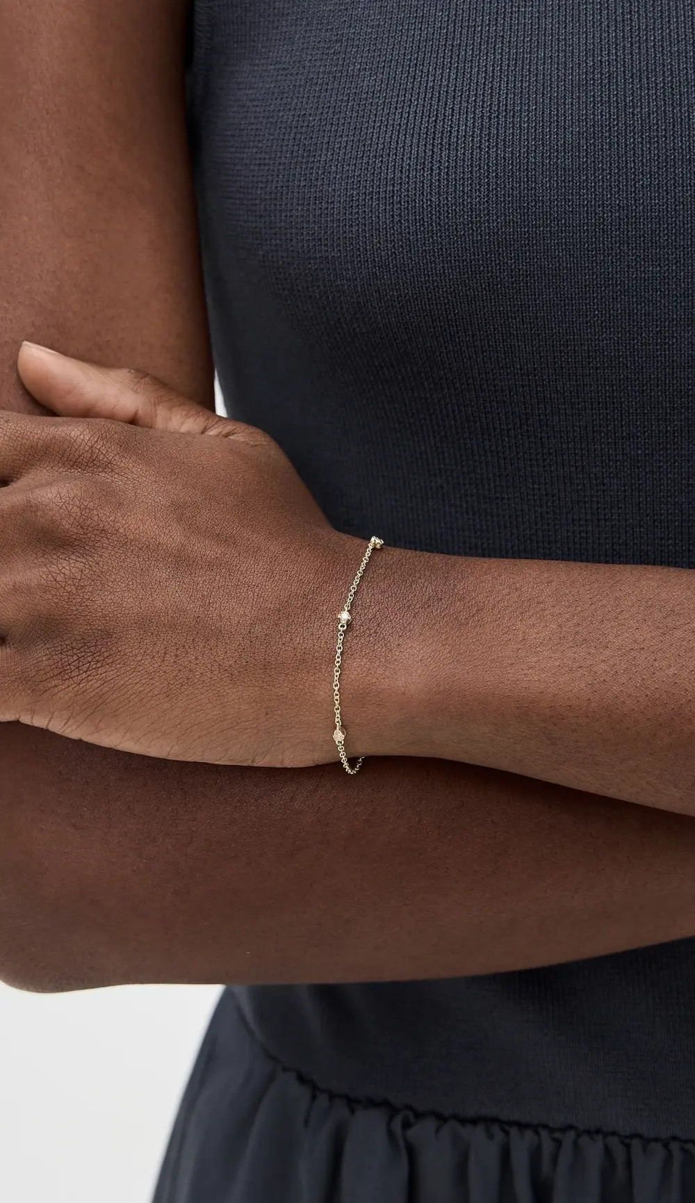 Jennifer Meyer Jewelry 18k Five Illusion by The Inch Bracelet