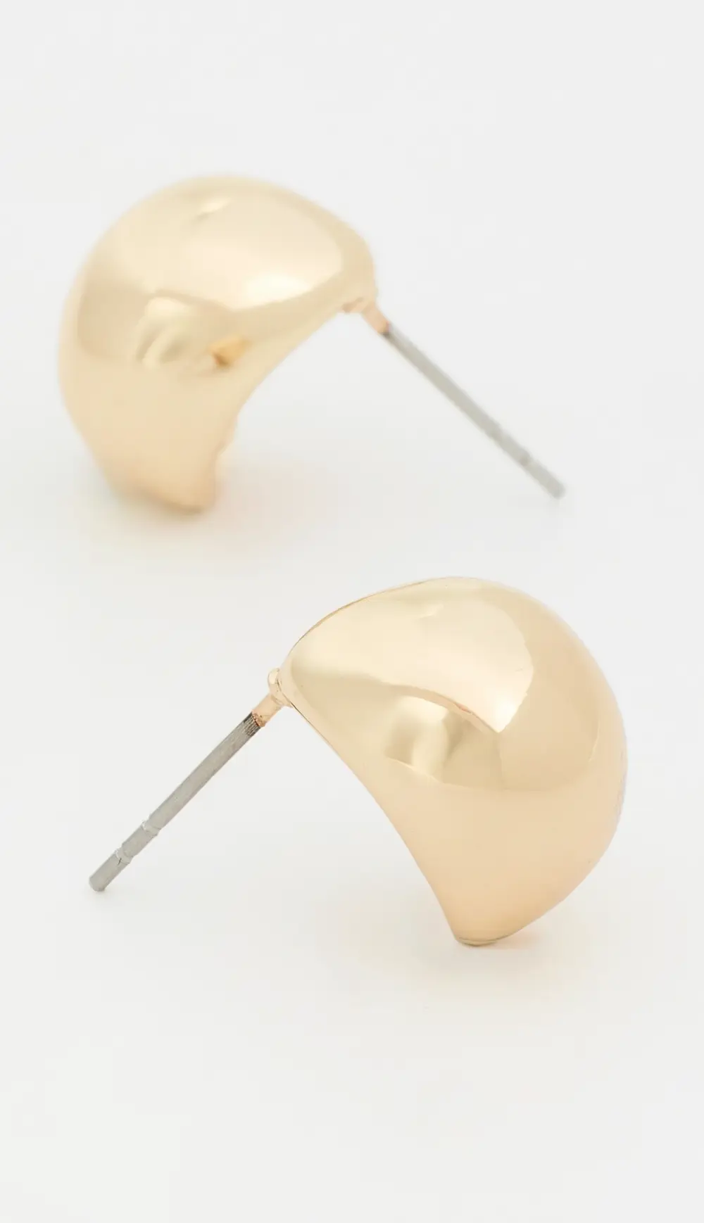 BaubleBar Manon Gold Dome Earrings