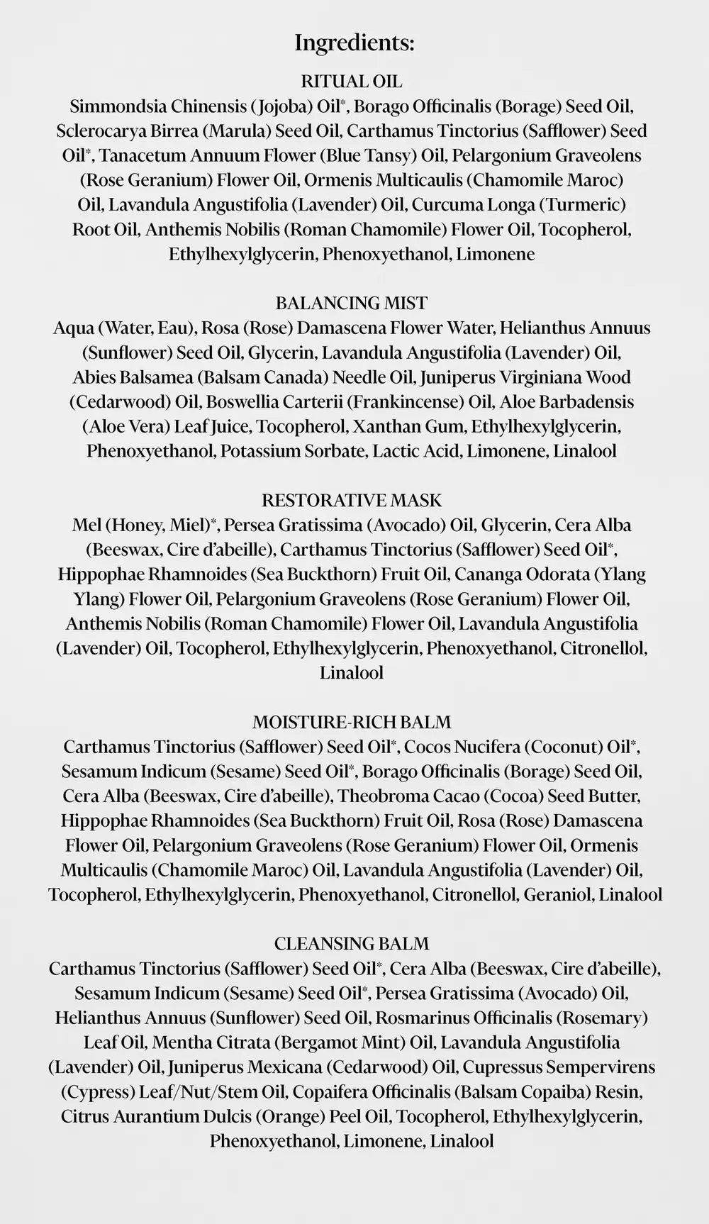 Oak Essentials The Routine