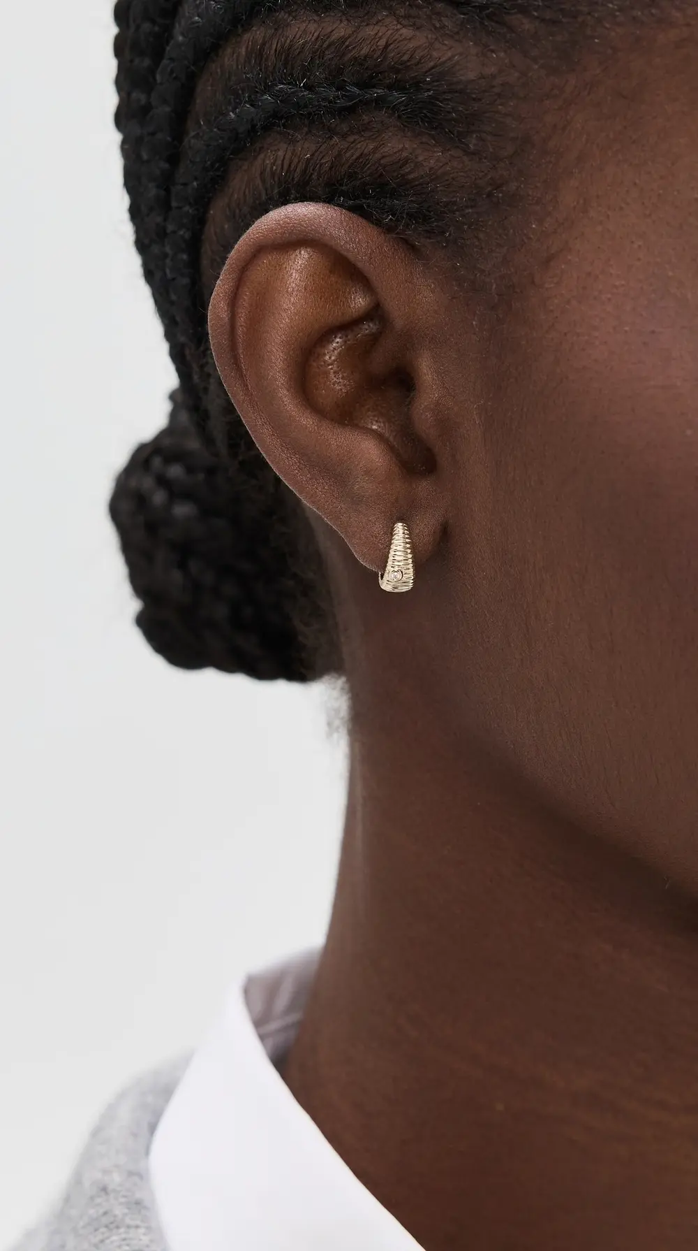 Yvonne Leon Paire De Nanocreoles Berlingot Oj Hoop Earrings