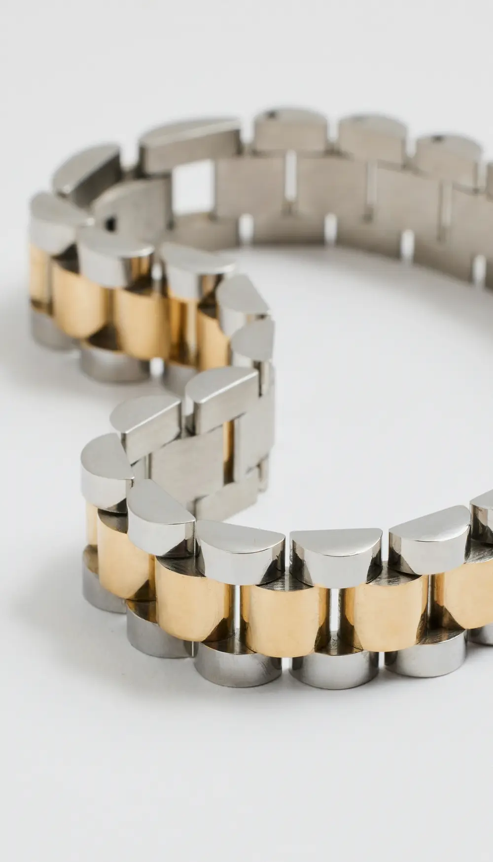 Luv Aj Two-Toned Timepiece Bracelet