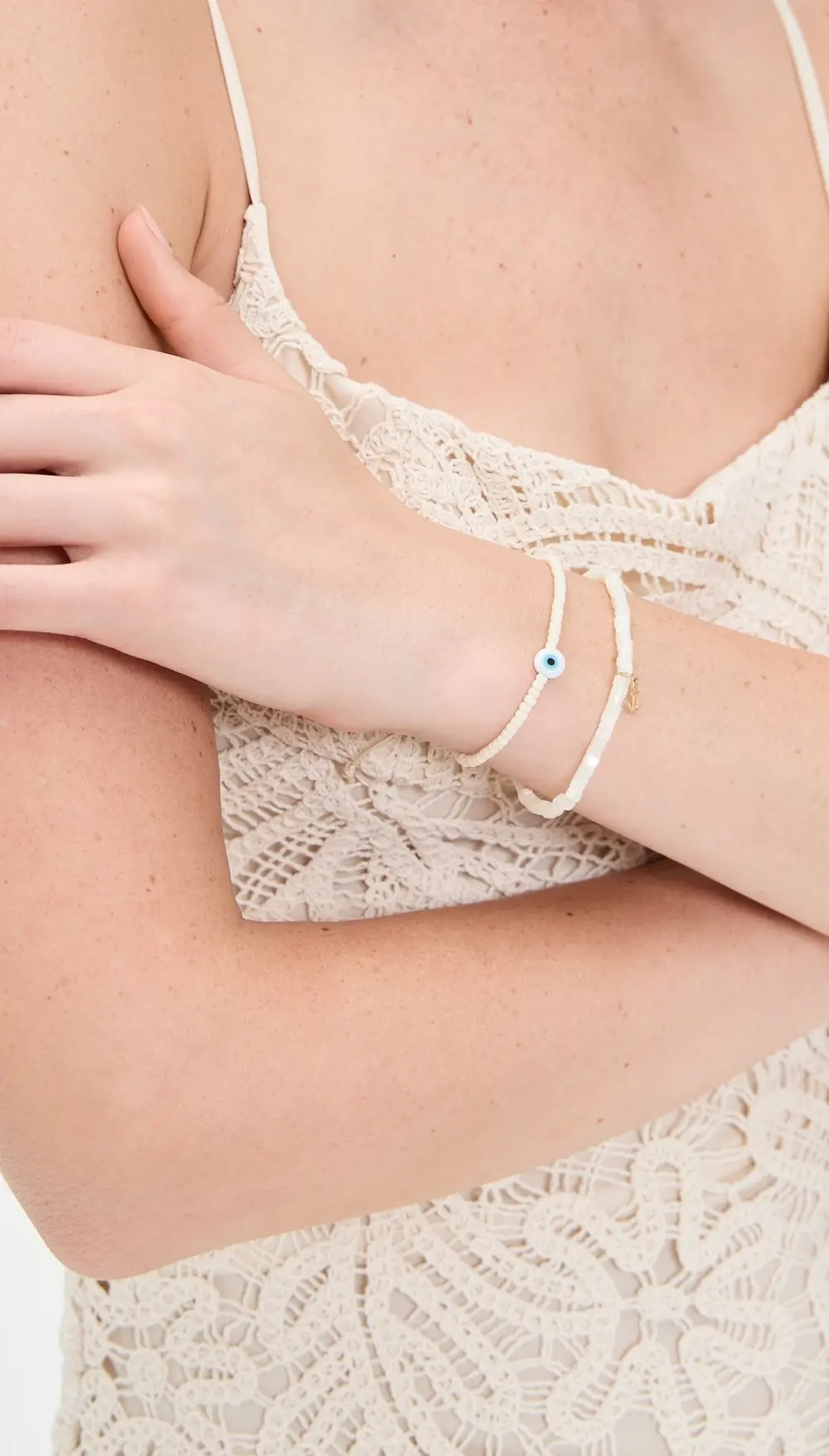 Sydney Evan 14k Tiny Pure Anchor Charm Bracelet