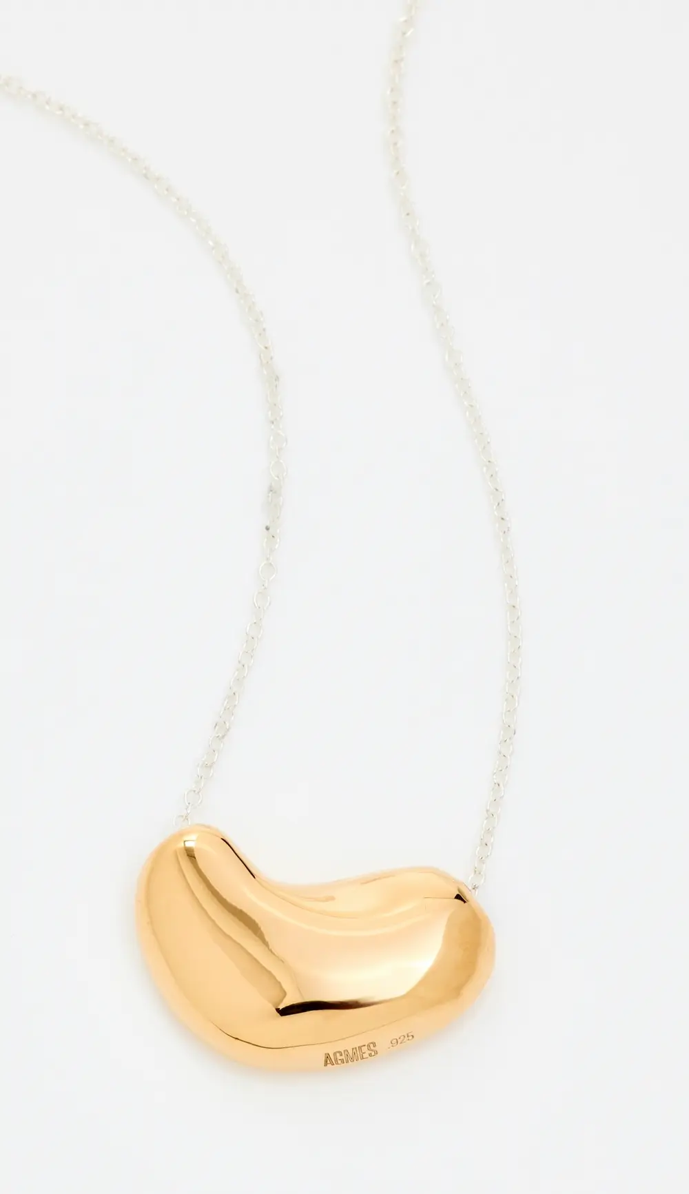 AGMES Small Sculpted Heart Pendant Necklace