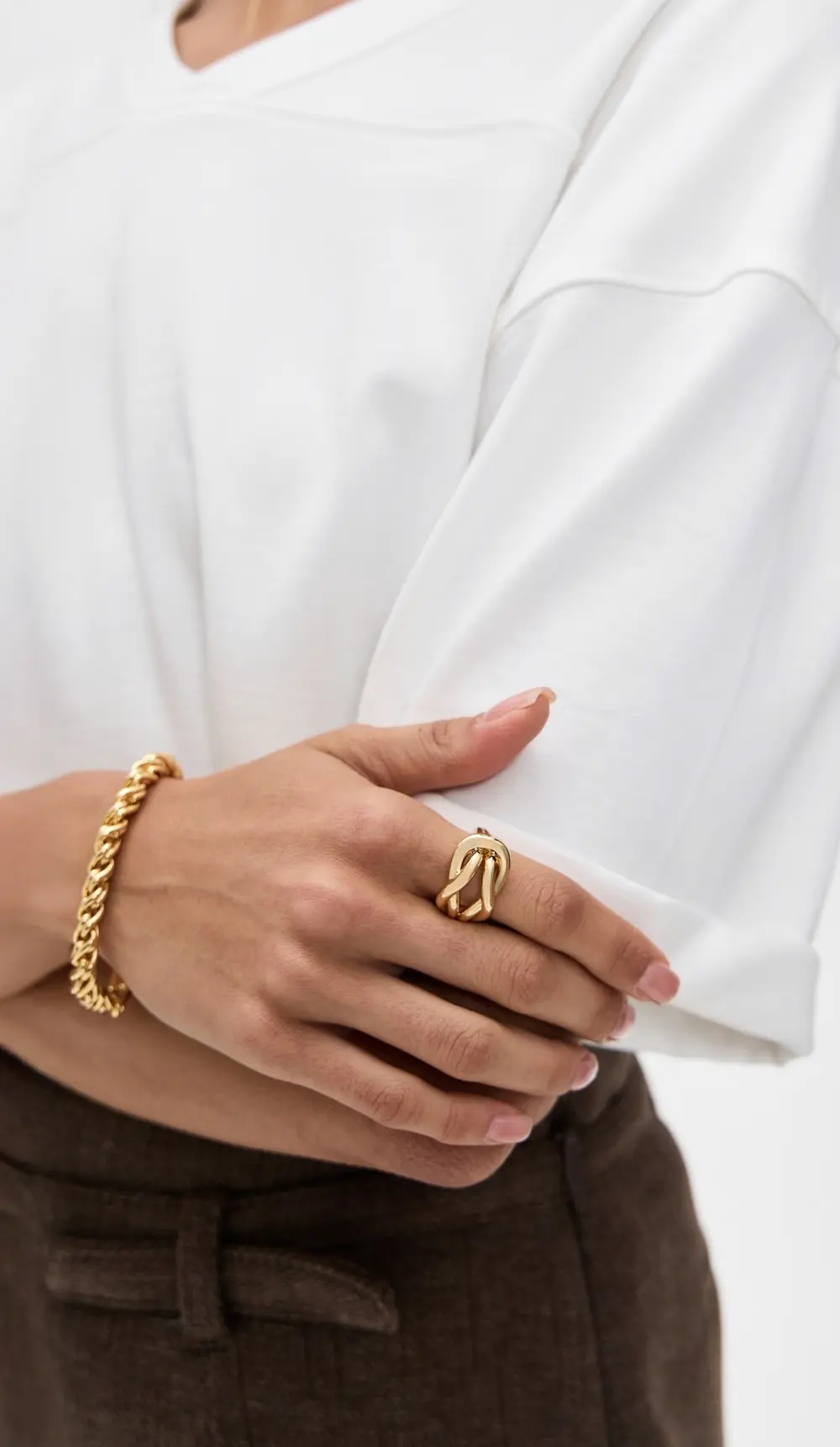 Lele Sadoughi Knotted Ring