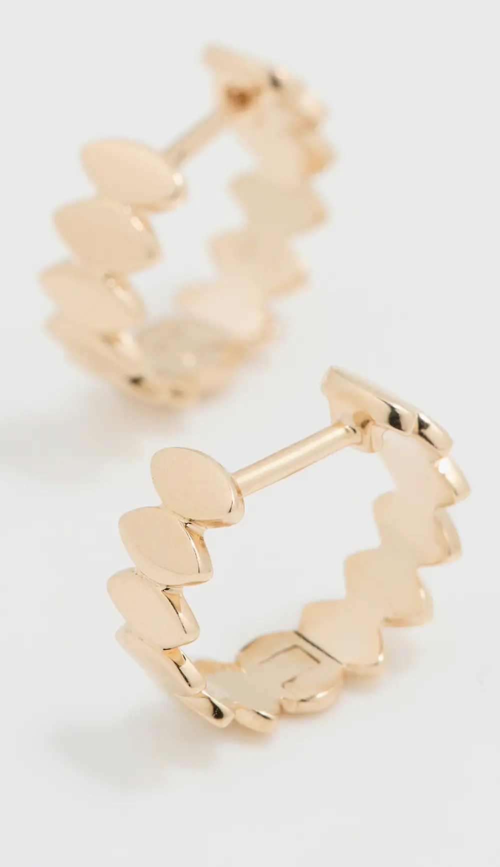 Sydney Evan Pure Marquis Huggie Hoops