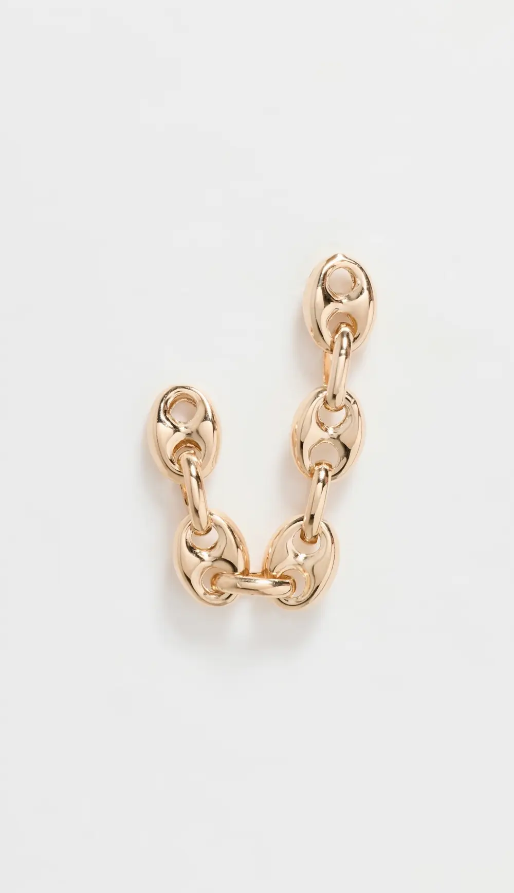 Zoe Chicco 14k Gold Linked Mariner Chain Double Stud Earring