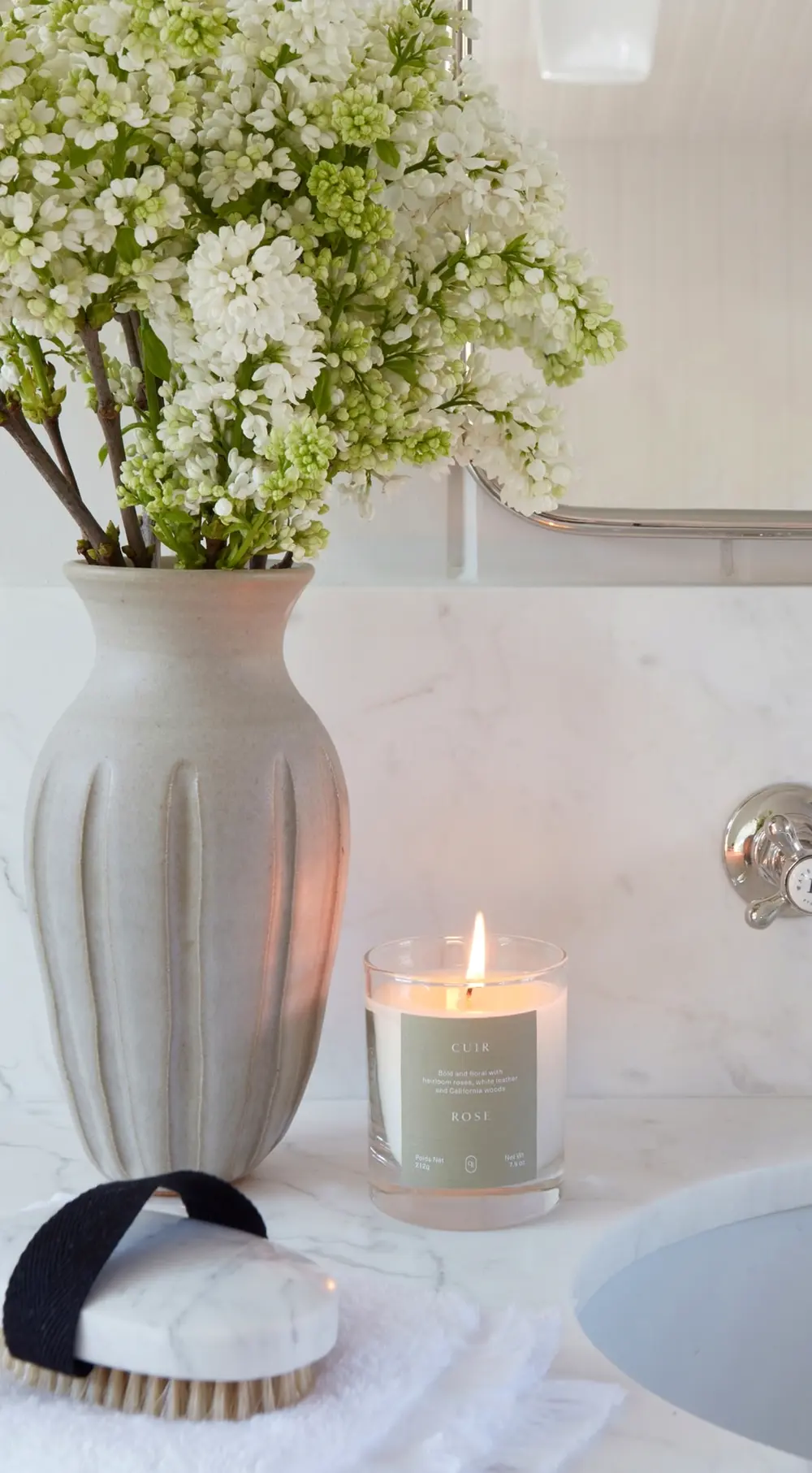 Oak Essentials Cuir Rose Candle