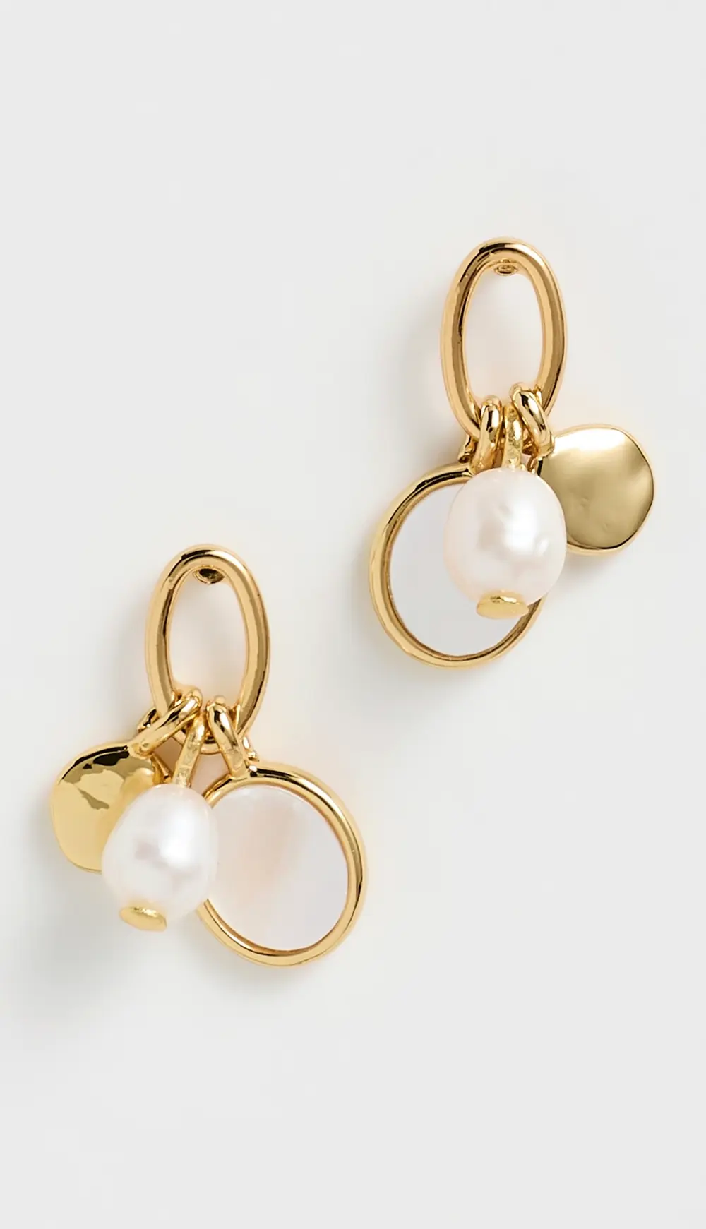 Madewell Freshwater Pearl Cluster Drop Earrings