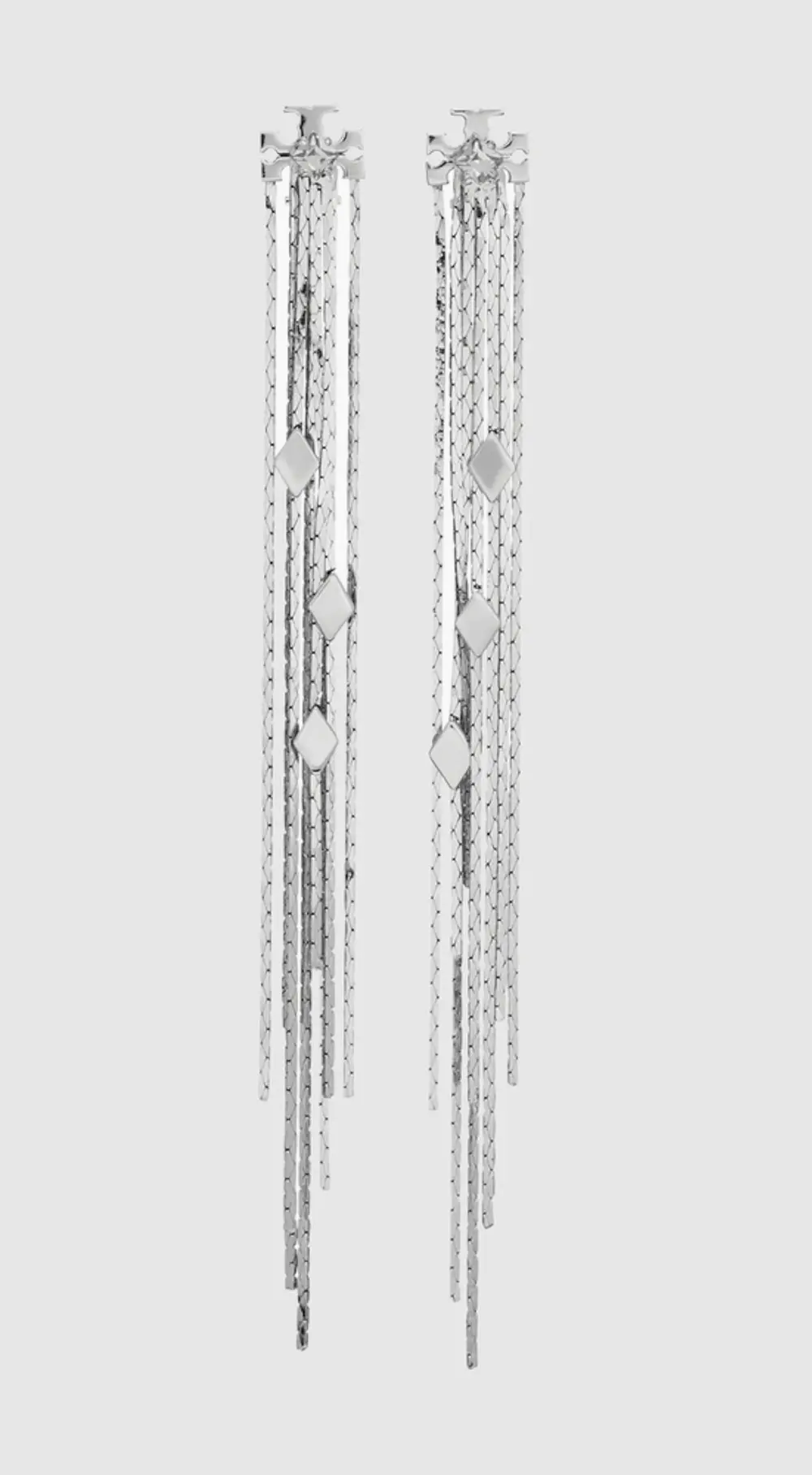 Tory Burch Runway Front Back Chain Earrings