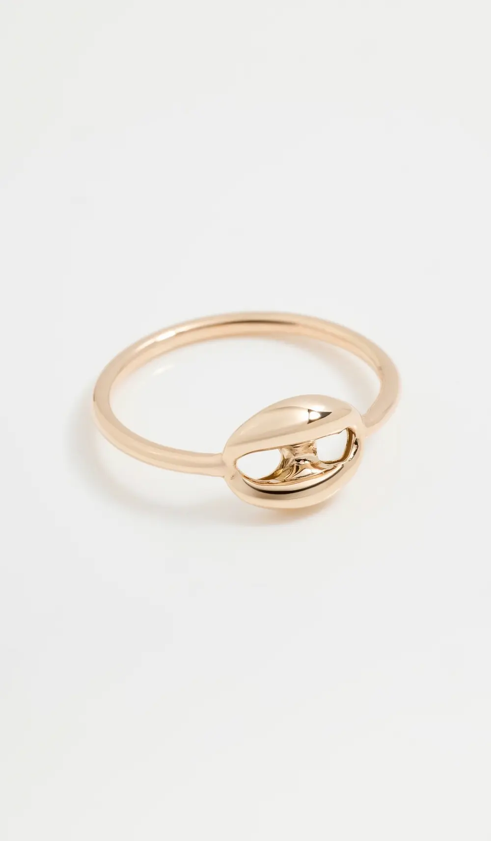 Zoe Chicco 14k Gold Single Large Puffed Mariner Link Ring
