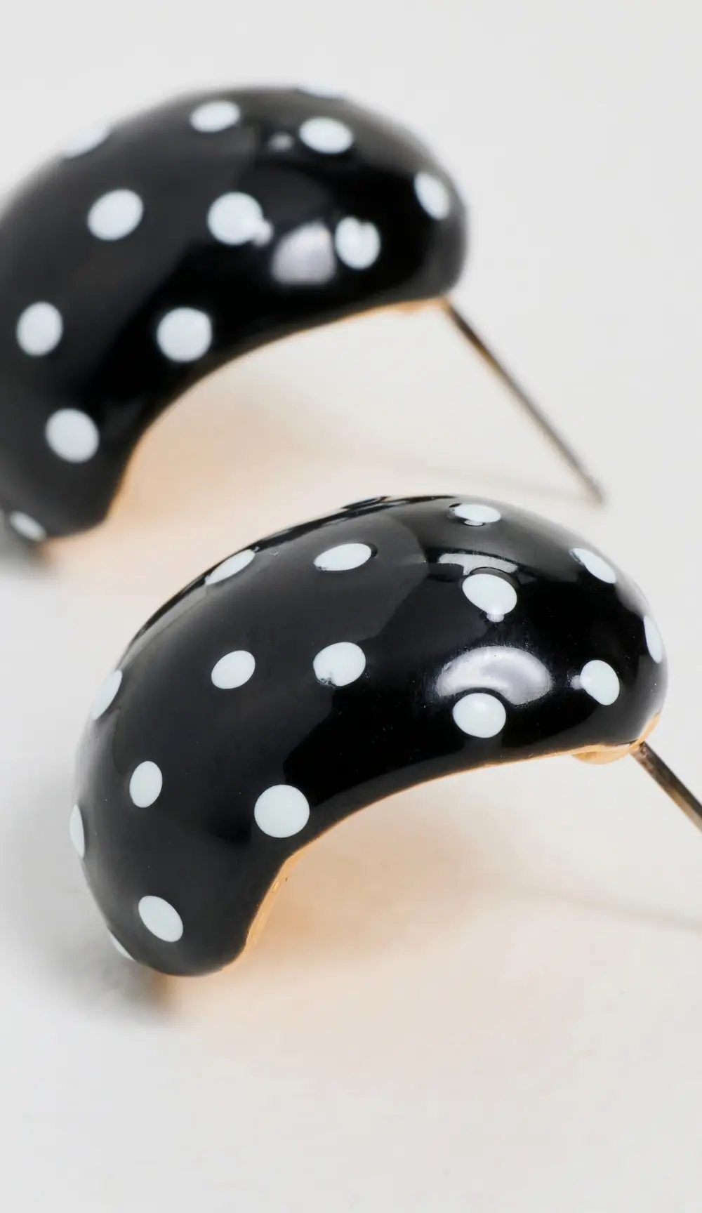 Kenneth Jay Lane Domed Hoop Earrings