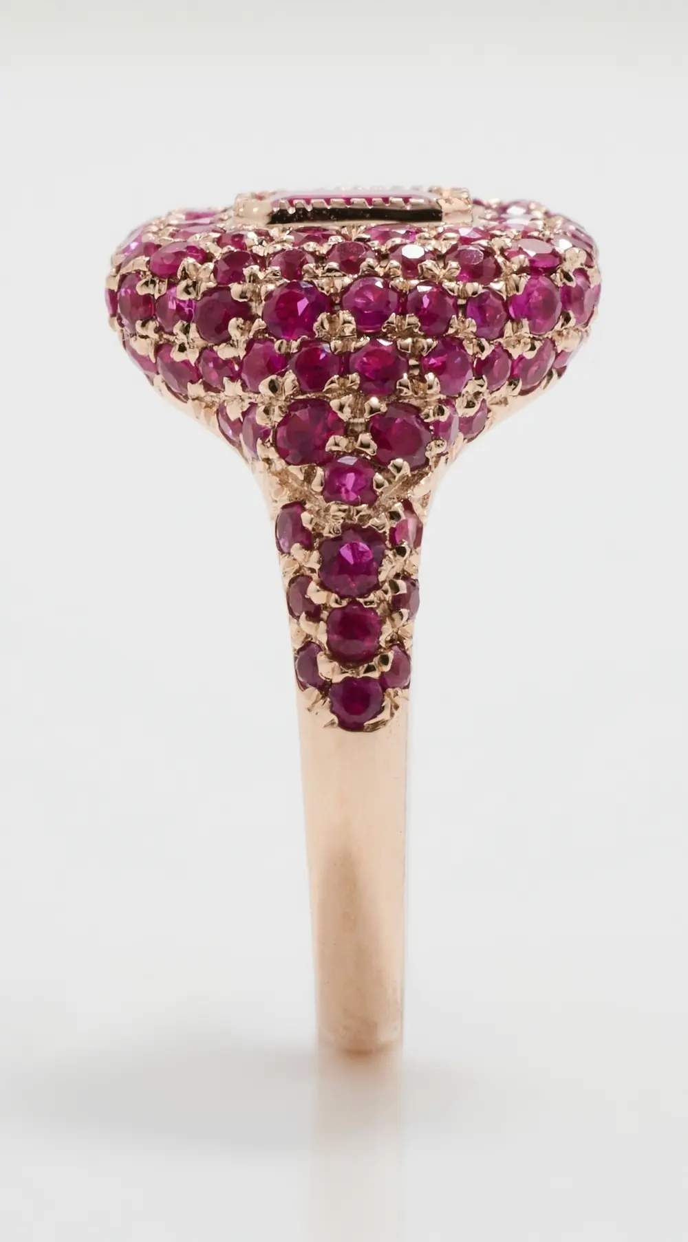 SHAY 18k Pave Ruby Pinky Ring