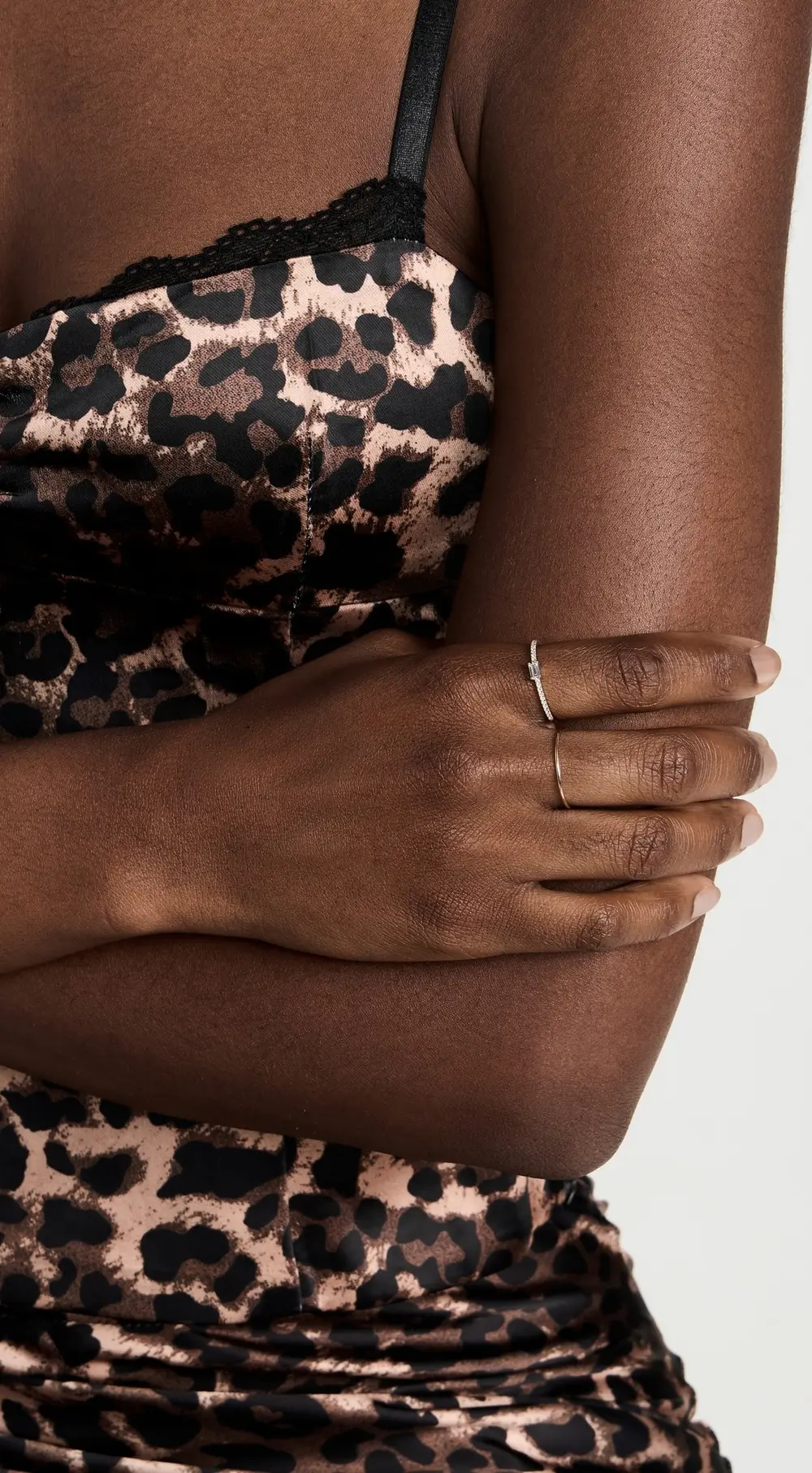 Isa Grutman Baguette Diamond Pave Ring