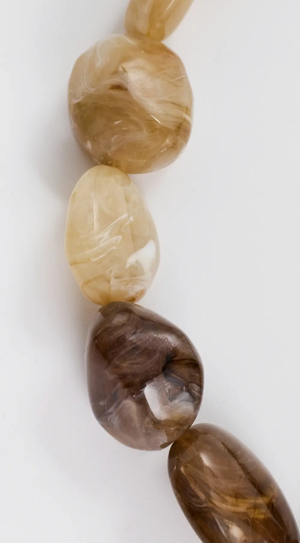 By Adina Eden Brown Agate Beaded Necklace