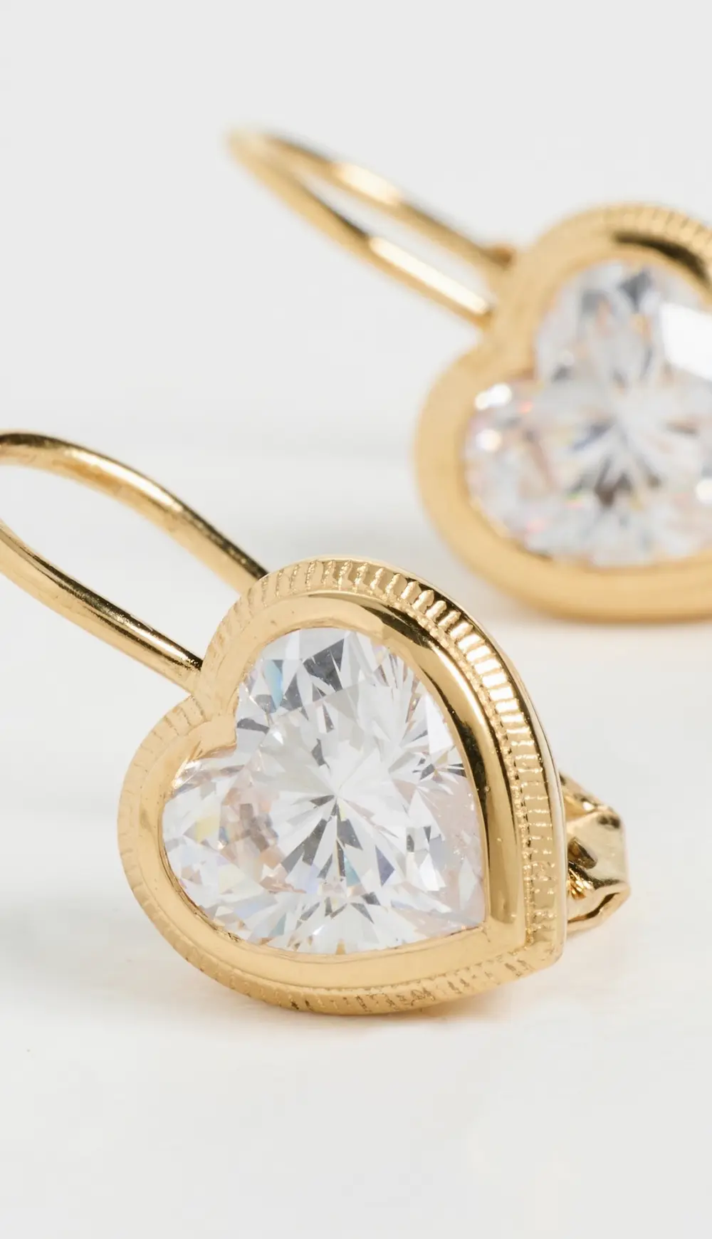 HART Bezel Heart Earrings