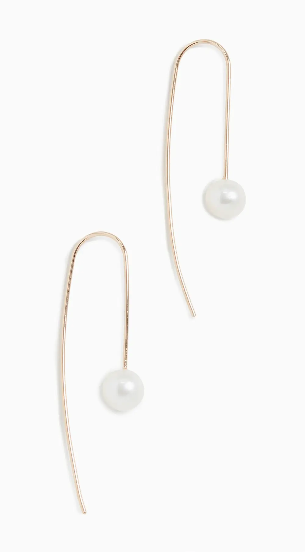 Zoe Chicco 14k Gold White Freshwater Cultured Pearl Wire Earrings