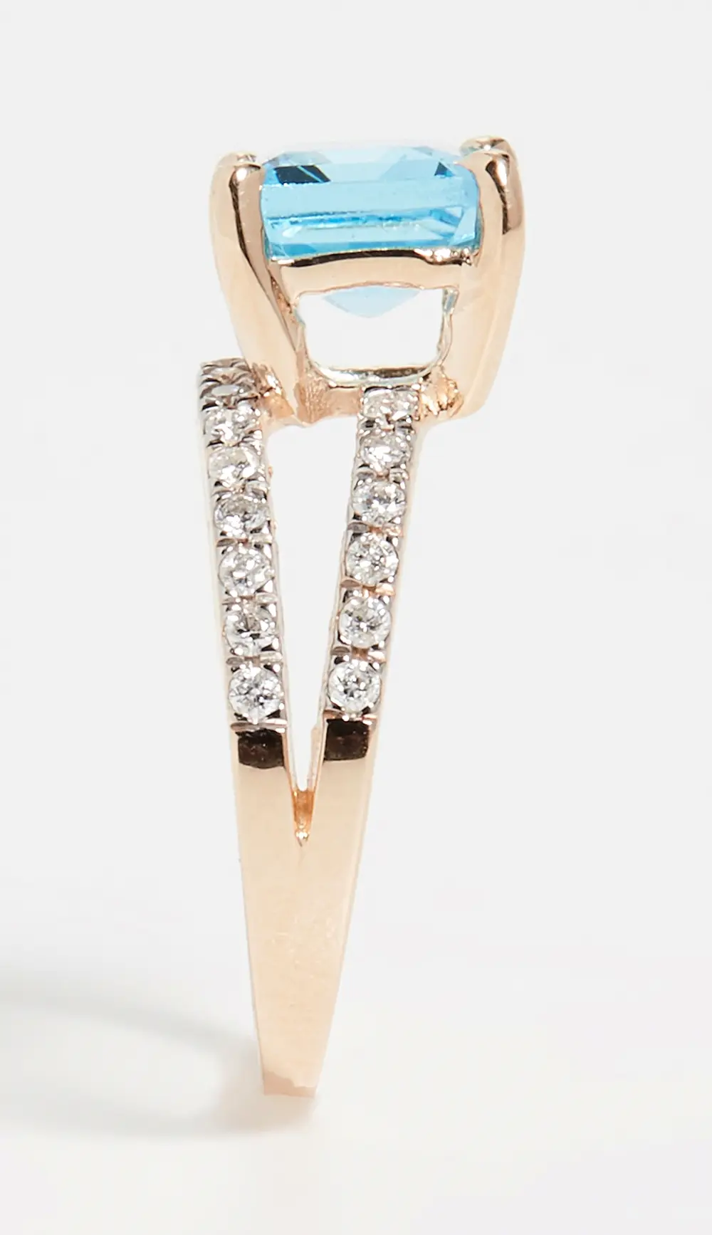 Mateo 14k Blue Topaz Point of Focus Ring