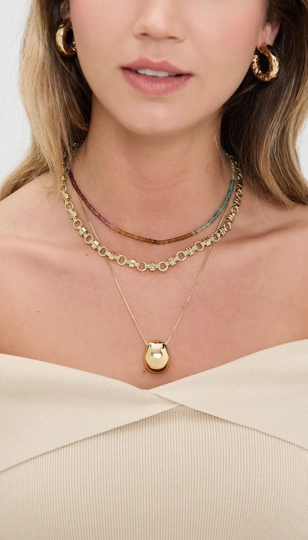 SHASHI Aisha Gemstone Necklace