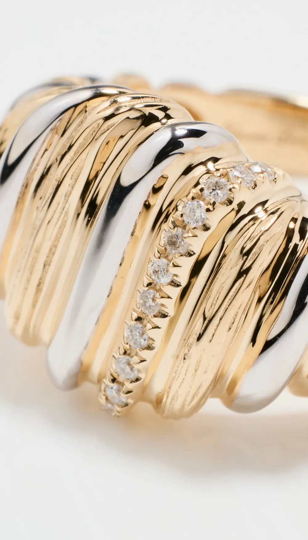 Yvonne Leon Chevaliere Gaufrette Bico OB OJ Ring