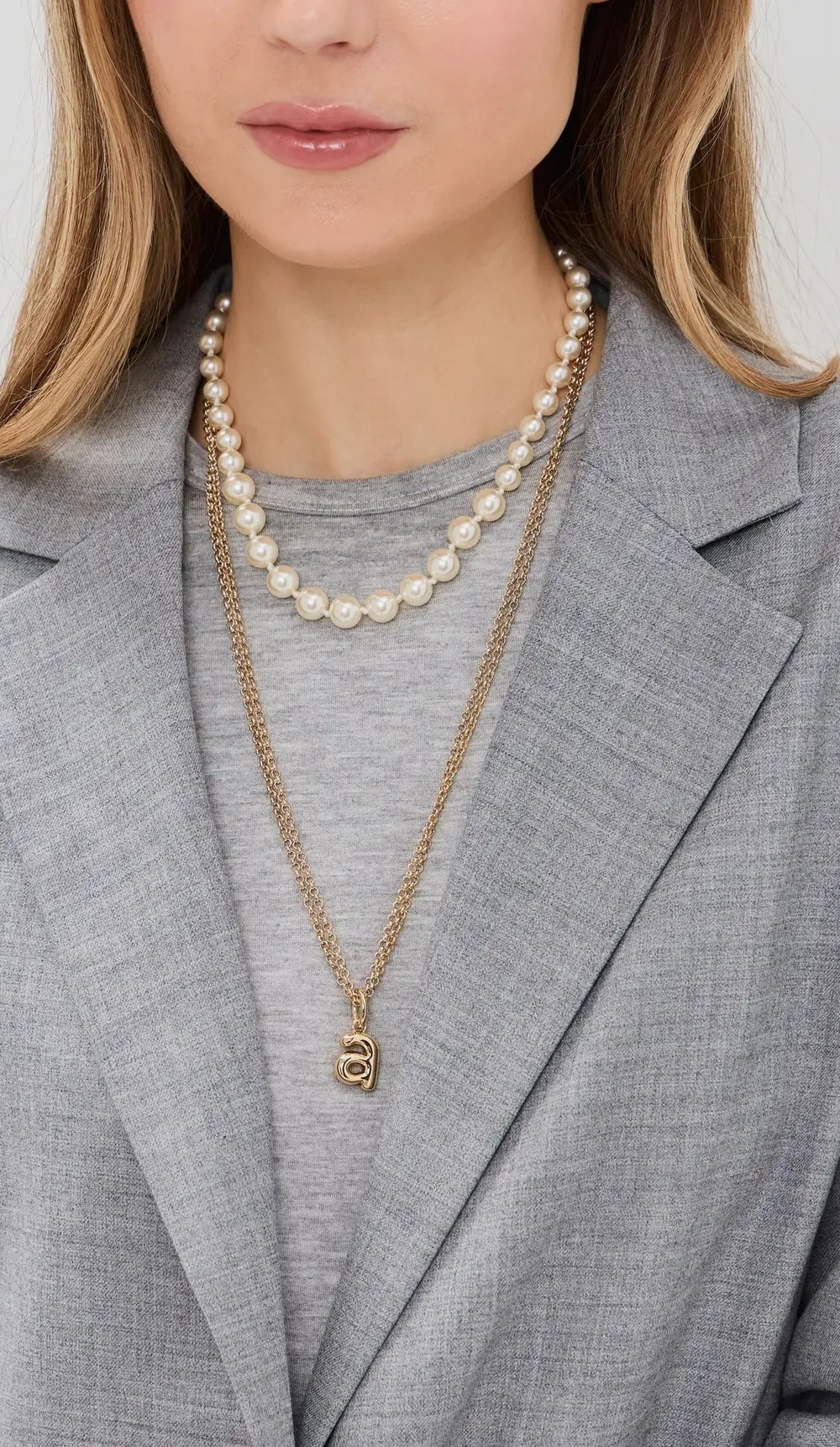 Roxanne Assoulin The Puffy Initial Necklace