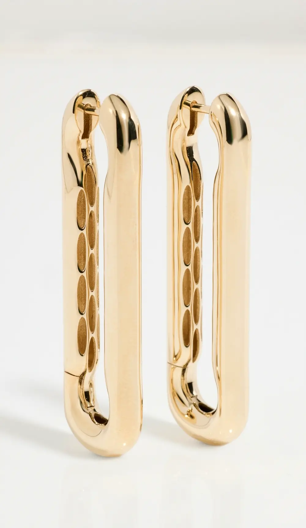 Lauren Rubinski 14k Yellow Gold Extra Large Link Earrings
