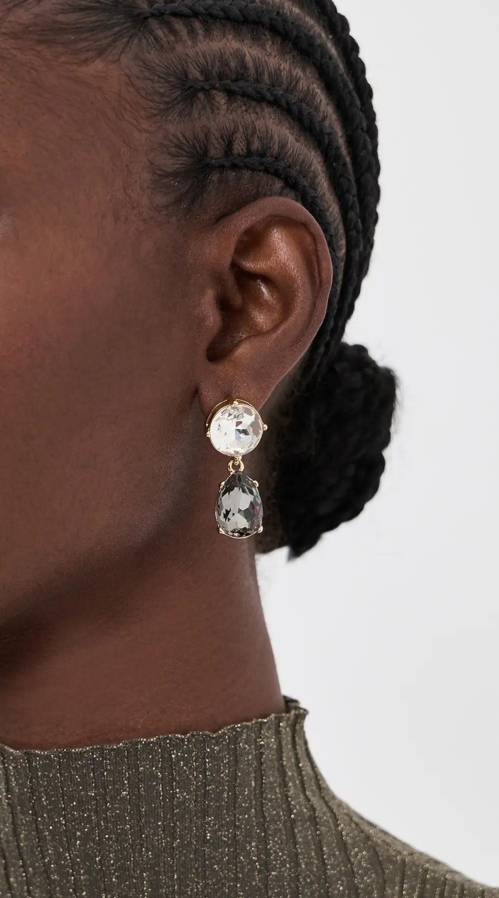 Kenneth Jay Lane Teardrop Bottom Earrings