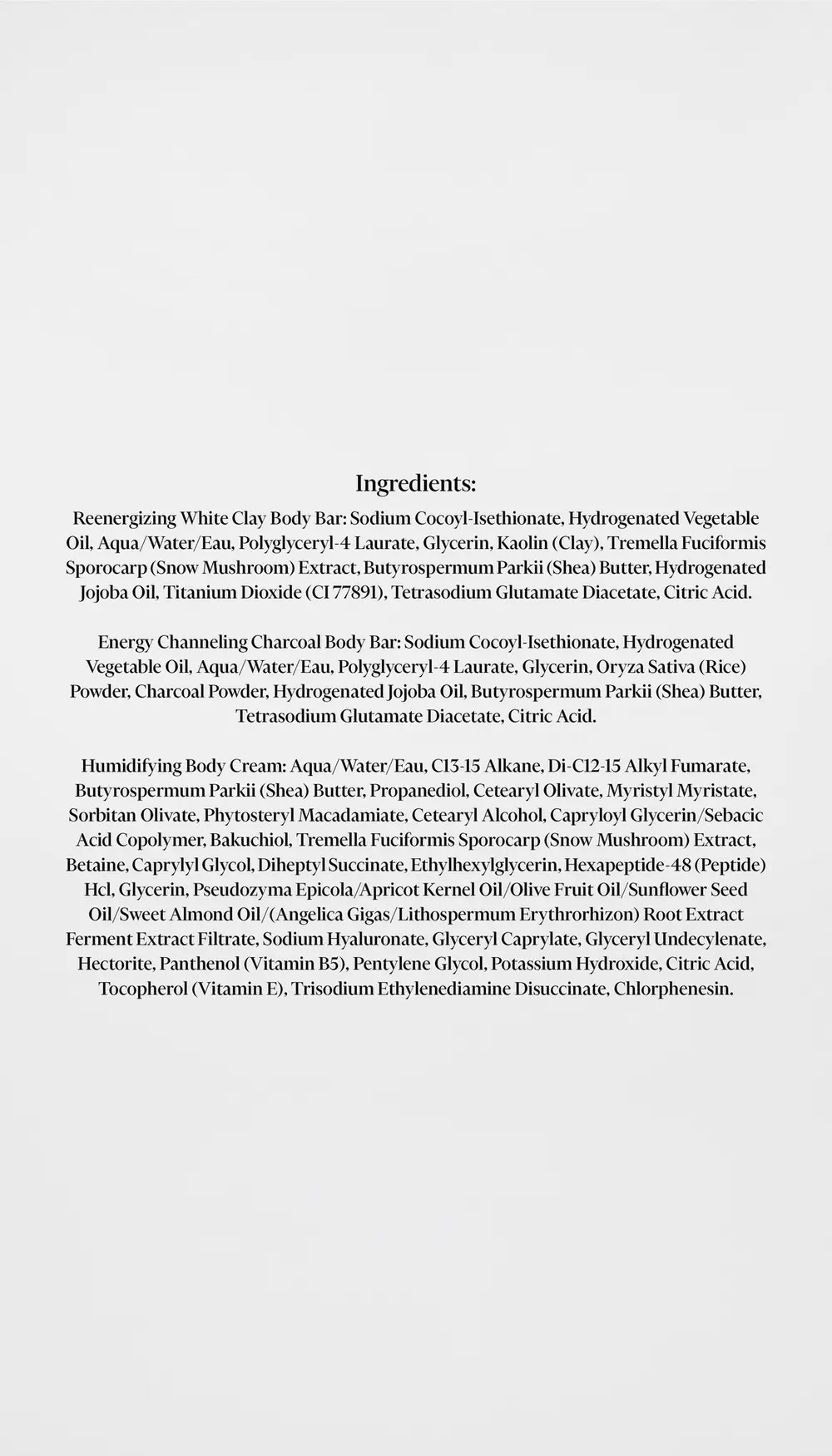 humanrace Bodycare Routine Pack