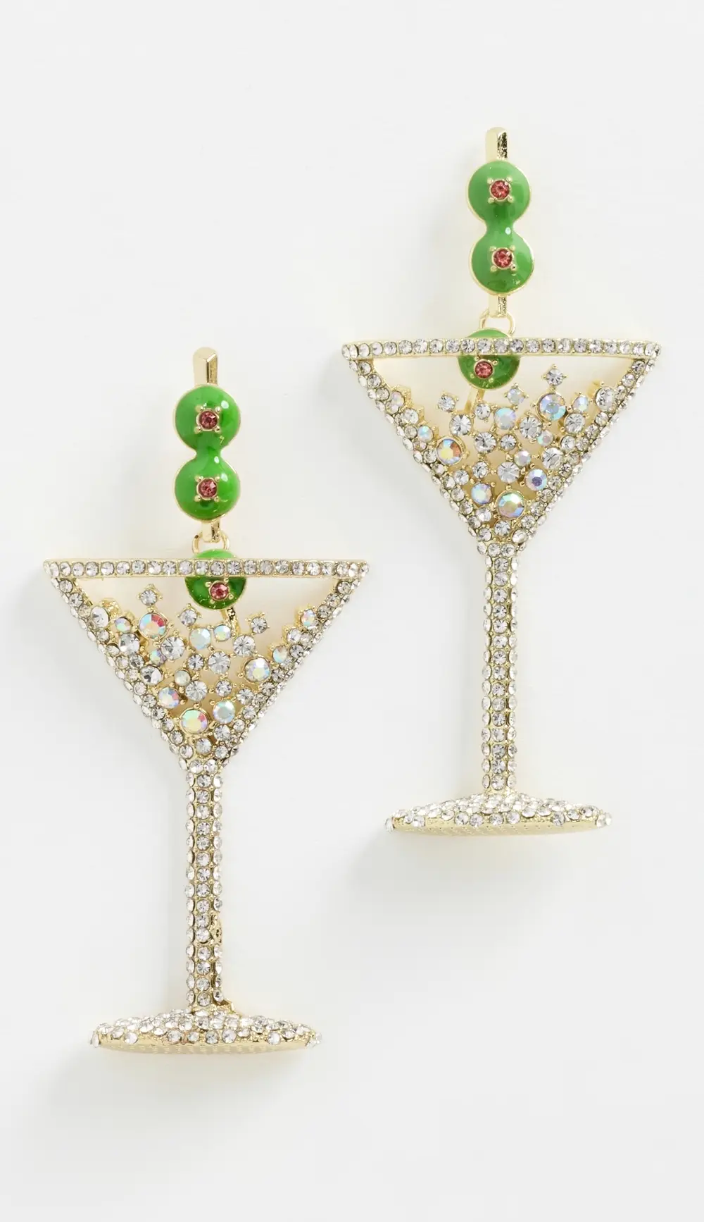 BaubleBar Pimento Memento Martini Earrings
