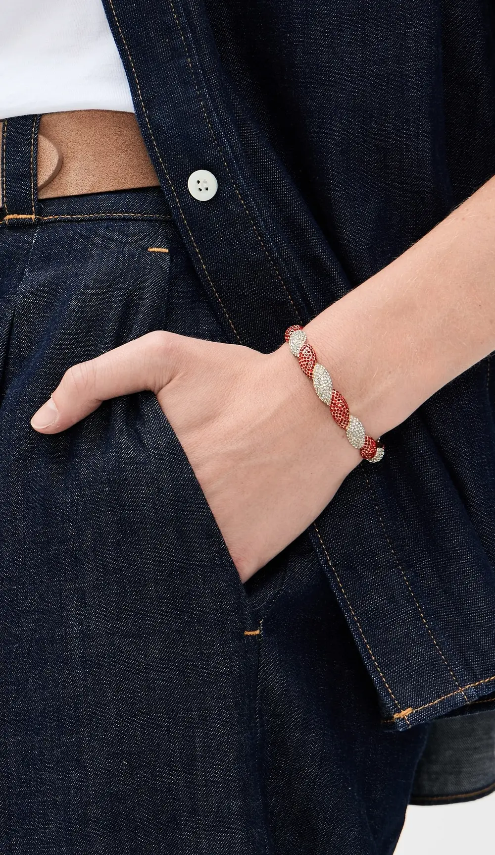 BaubleBar Peppermint Cuff Bracelet