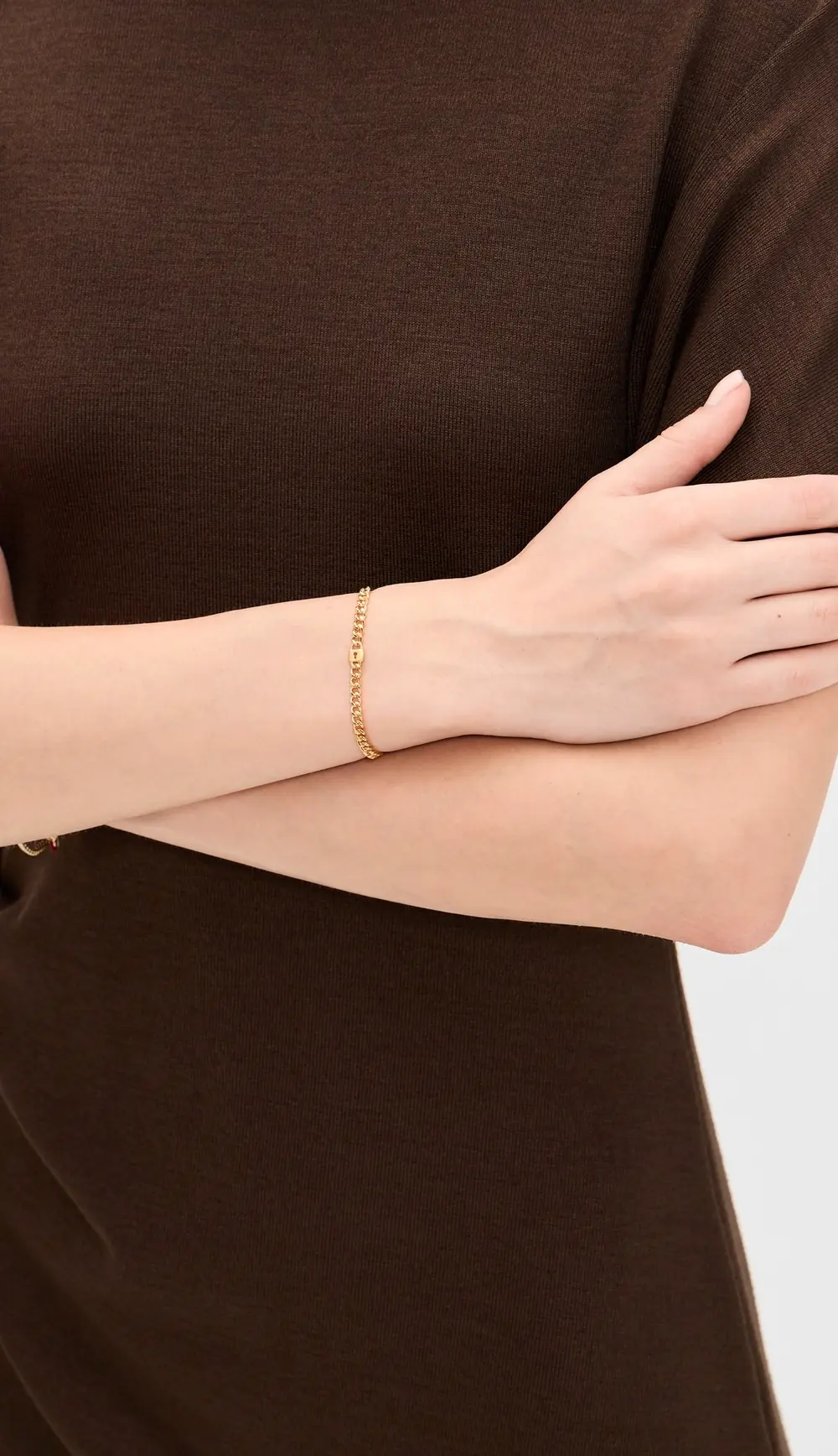 Gwen Beloti Locked in Gold Link Bracelet