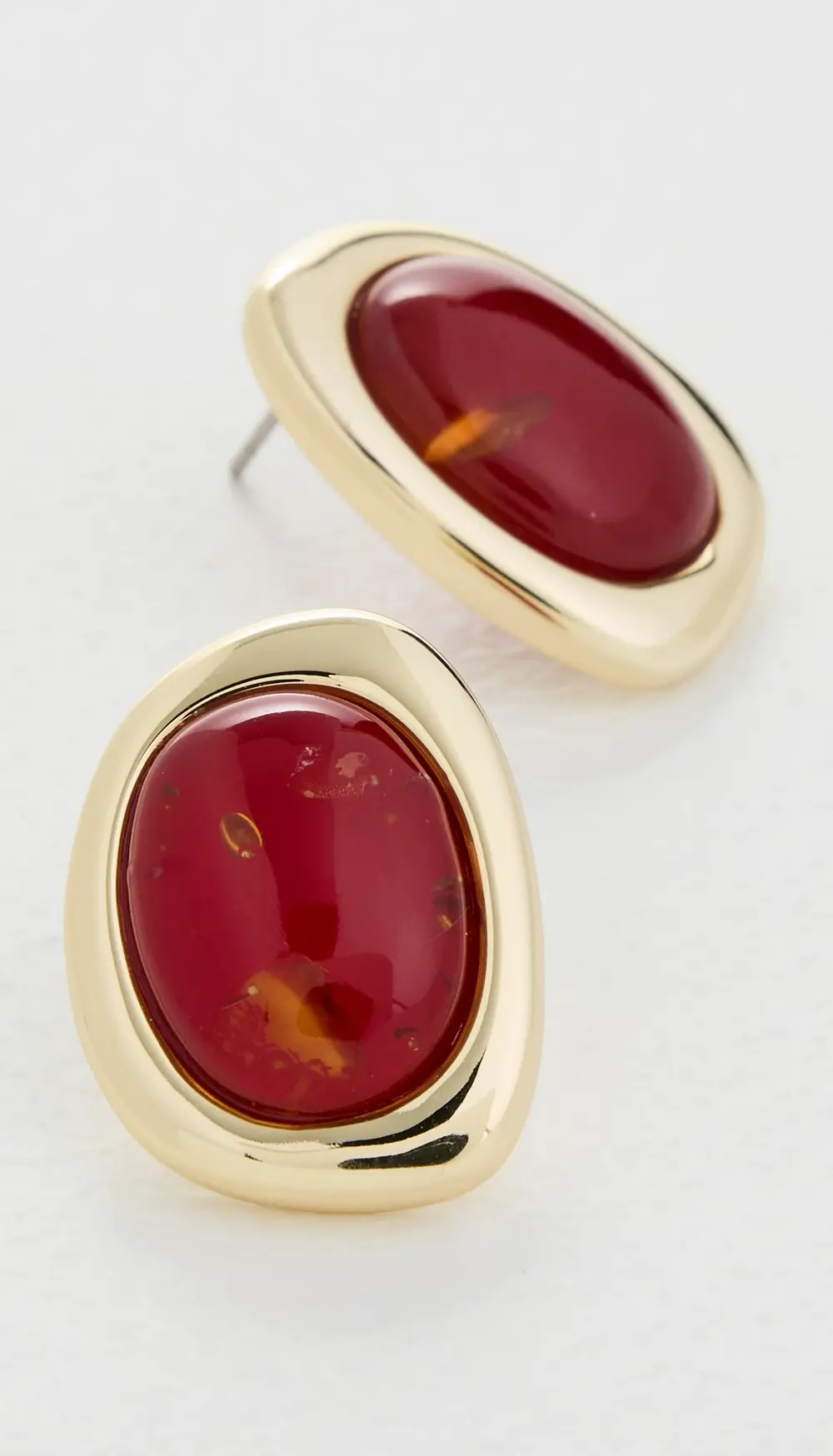 Luv Aj Amber Honey Resin Studs