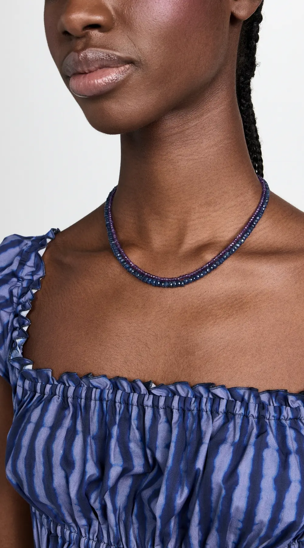 JIA JIA September Sapphire Beaded Necklace